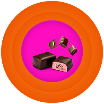 Ķiršu Krārums ar šokolādes gabaliņiem šokolādes glazūrā